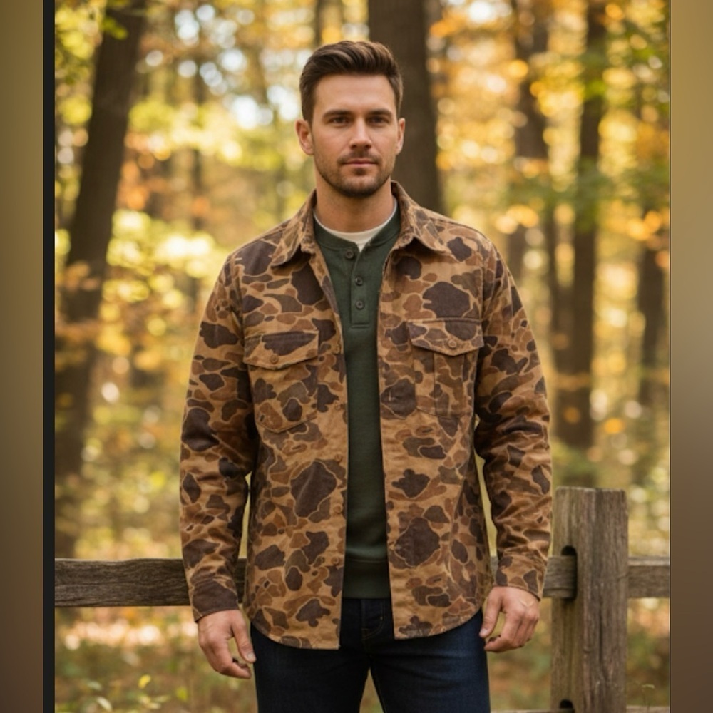 Brown Camouflage Men's Jacket